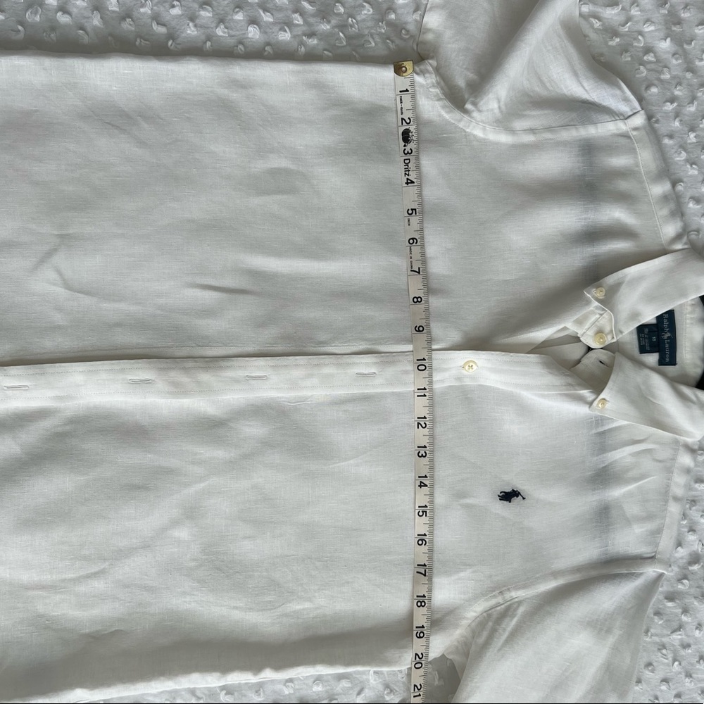 Mens 100% Linen Button Down Shirt - Picture 2 of 6